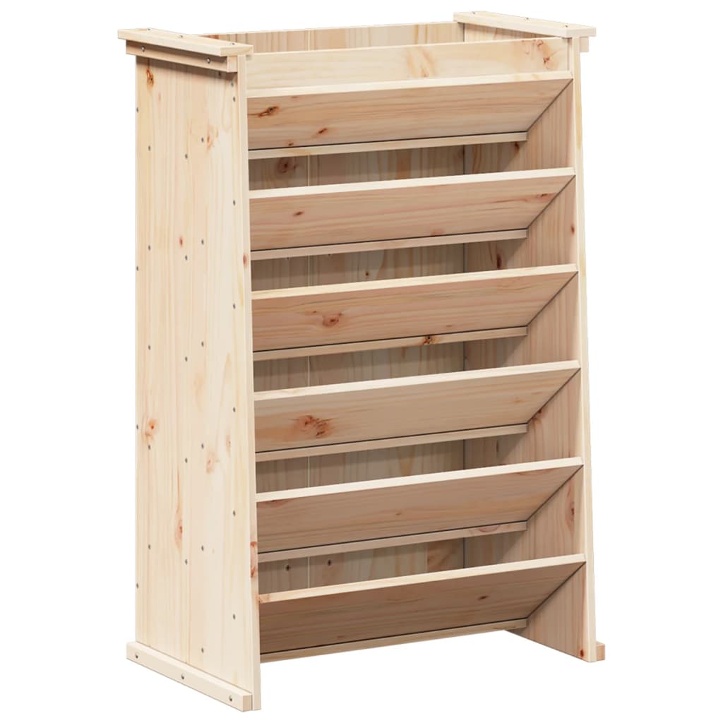 VidaXL Kruidenbak 6-laags 69x40x101,5 cm massief groenhout