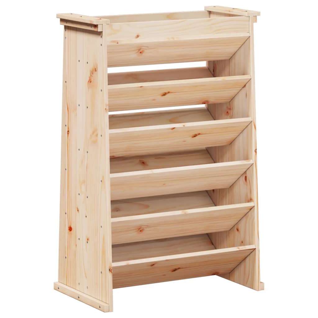 VidaXL Kruidenbak 6-laags 69x40x101,5 cm massief groenenhout