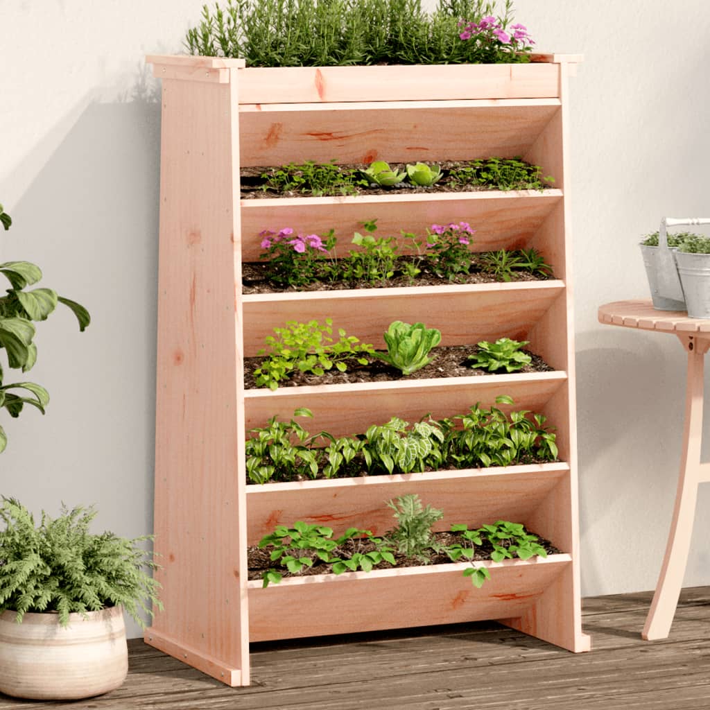 VidaXL Kruidenbak 6-laags 69x40x101,5 cm massief douglashout