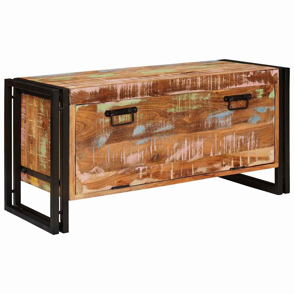 Vidaxl schoenenkast bruin 90 x 38 x 45 cm massief gerecycled hout