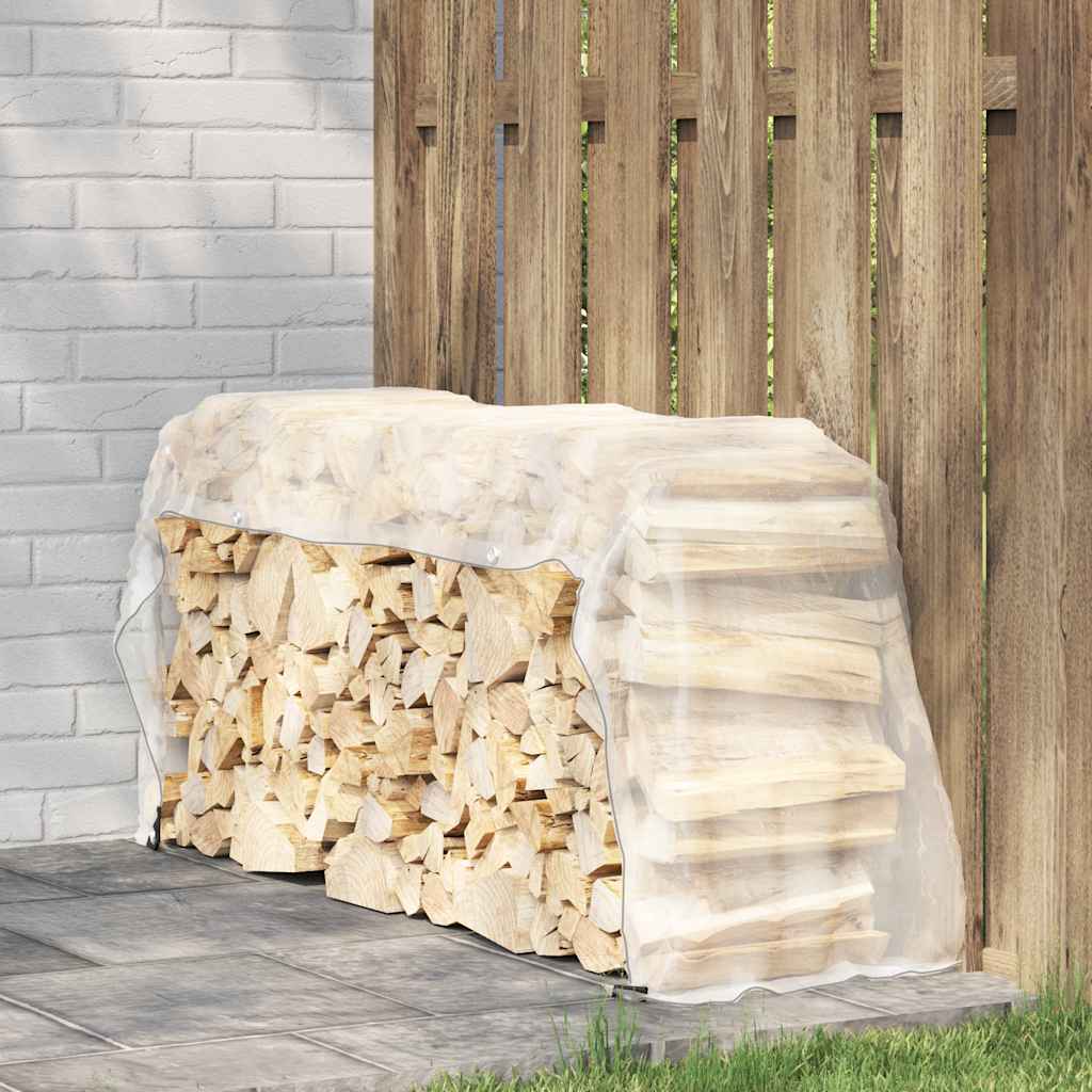 Vidaxl doorzichtige zeildoek met zeilringen 1x3m polyethyleen