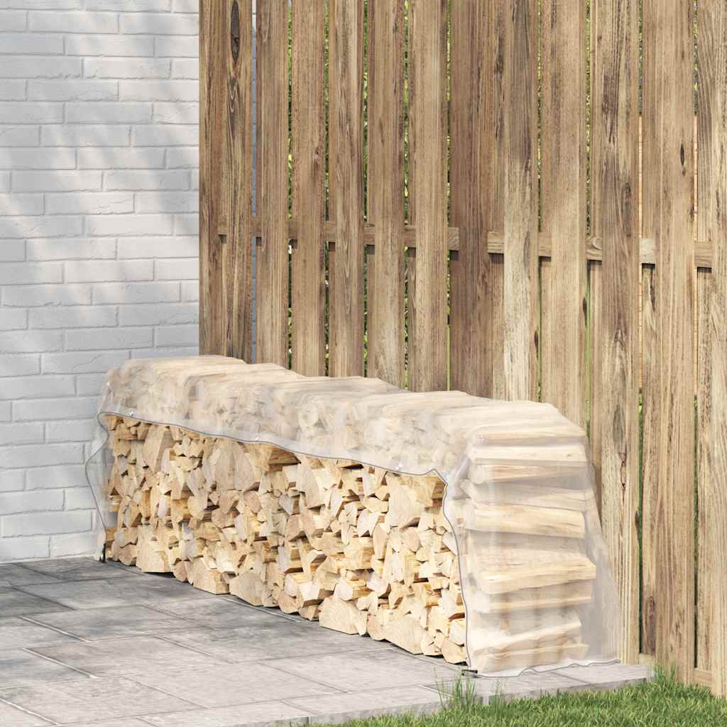 Vidaxl doorzichtige zeildoek met zeilringen 1x4m polyethyleen