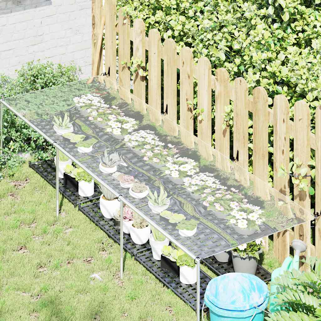 Vidaxl doorzichtige zeildoek met zeilringen 1x3m pvc