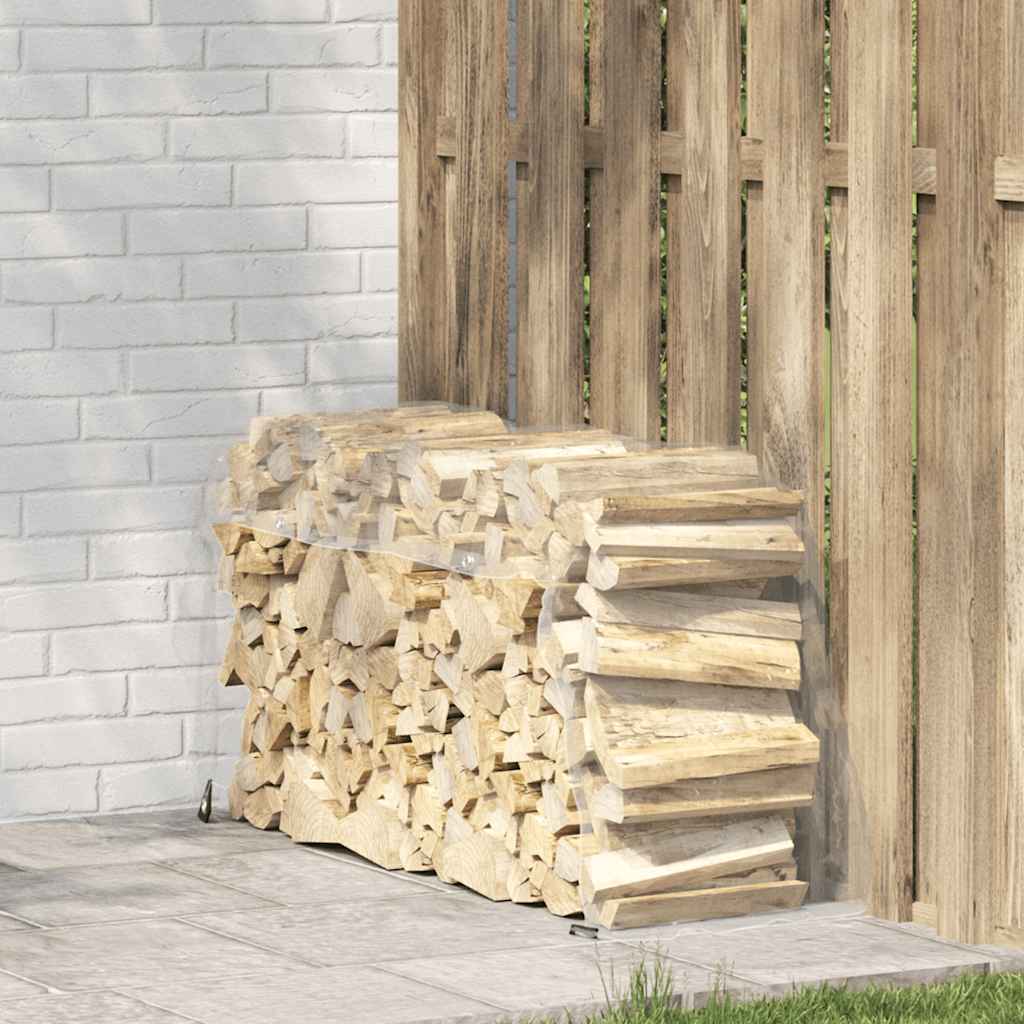 Vidaxl doorzichtige zeildoek met zeilringen 1x3m pvc