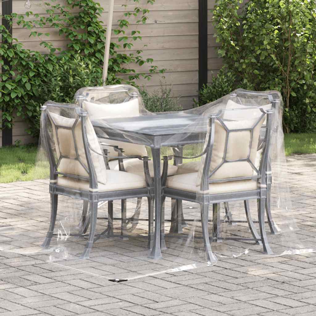 Vidaxl doorzichtige zeildoek met zeilringen 2x3m pvc