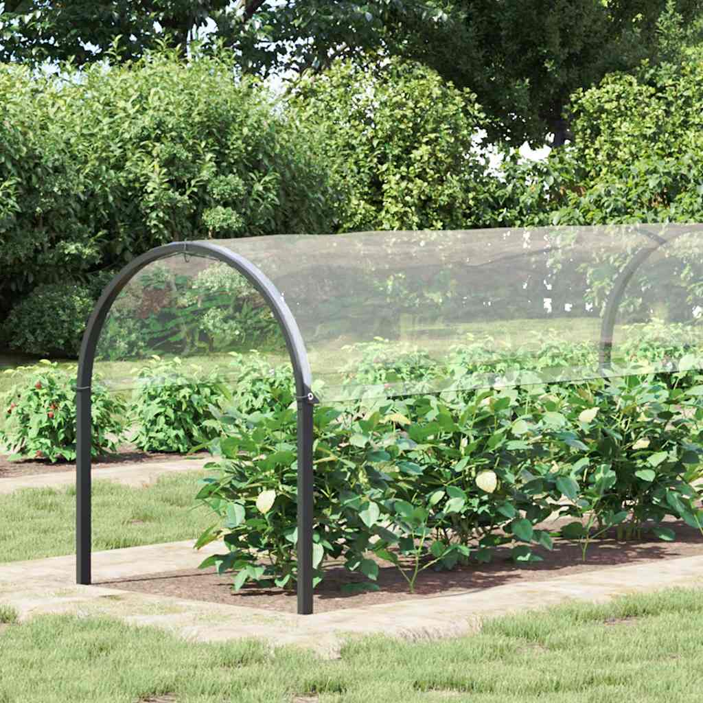 Vidaxl doorzichtige zeildoek met zeilringen 2x10m pvc