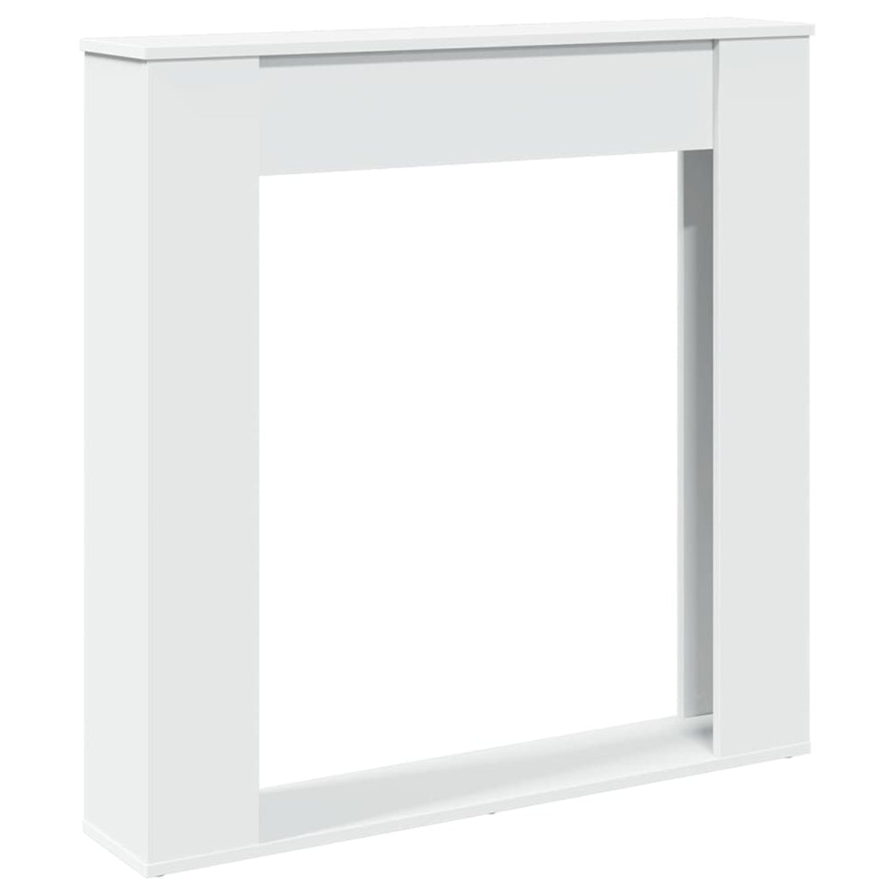 Vidaxl haardombouw 100x20x100 cm bewerkt hout wit