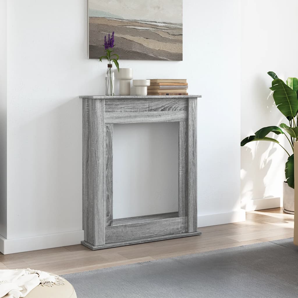 Vidaxl haardombouw 75x20x87,5 cm bewerkt hout grijs sonoma eikenkleur