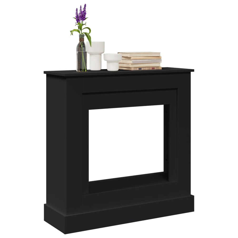 Vidaxl haardombouw 90x30x90 cm bewerkt hout zwart