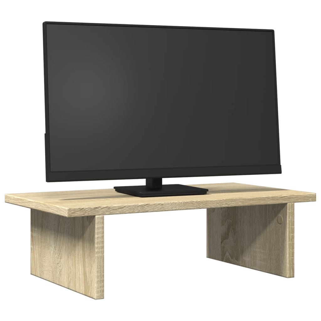 VidaXL Monitorstandaard 50x27x15 cm bewerkt hout sonoma eikenkleurig