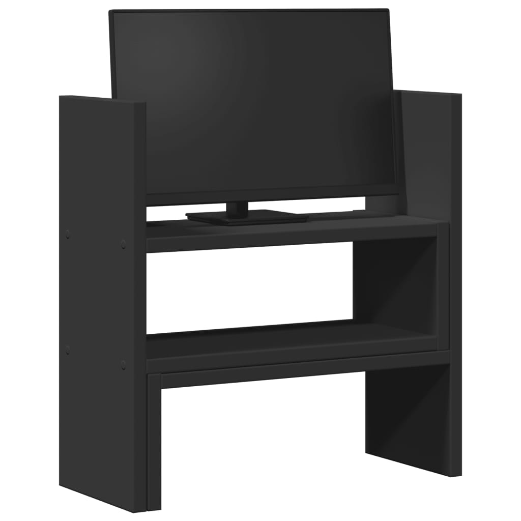 Vidaxl bureau-organizer 40x17x41 cm bewerkt hout zwart