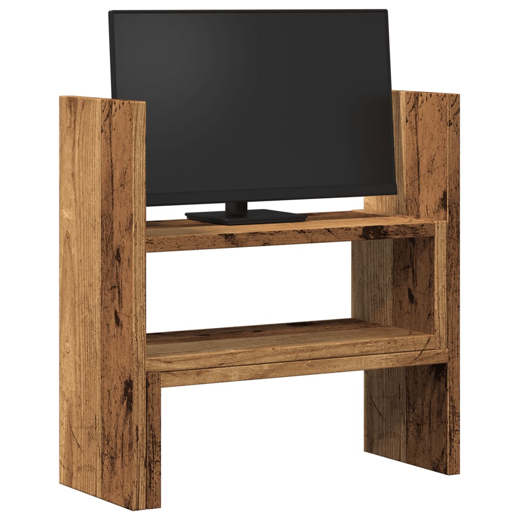 Vidaxl bureau-organizer 40x17x41 cm bewerkt hout oud houtkleurig