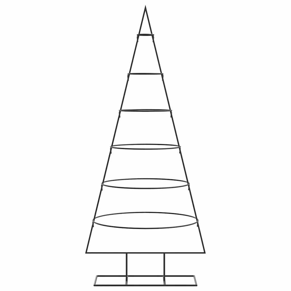 Vidaxl kerstdecoratie kerstboom 150 cm metaal zwart