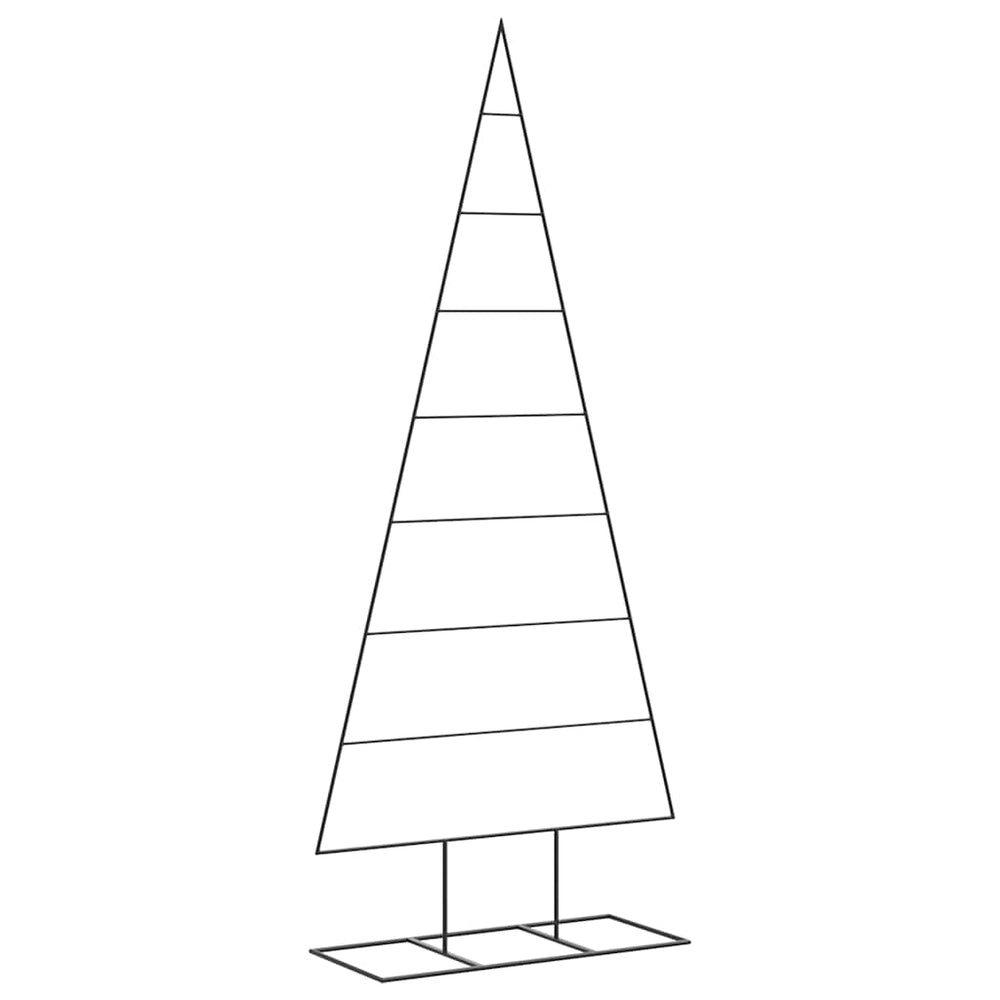 Vidaxl kerstdecoratie kerstboom 180 cm metaal zwart
