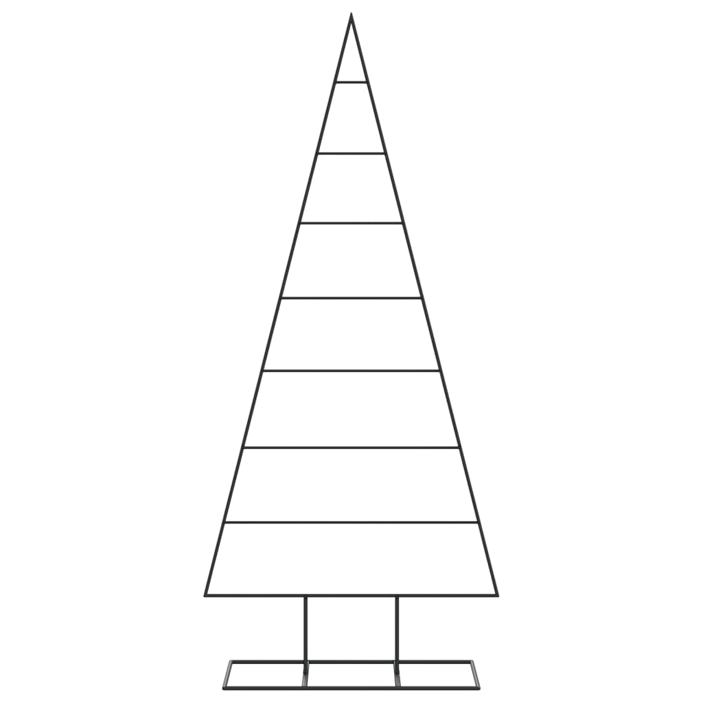 Vidaxl kerstdecoratie kerstboom 180 cm metaal zwart