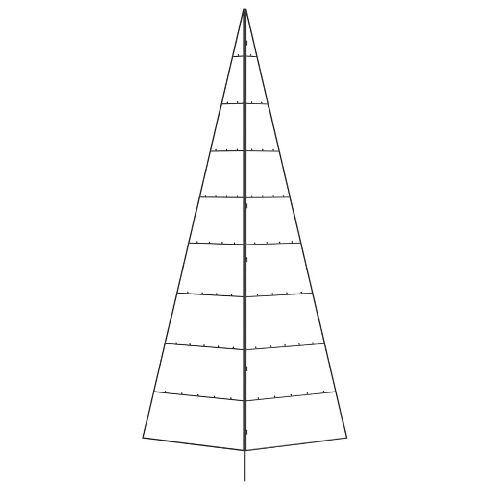 Vidaxl kerstdecoratie kerstboom 210 cm metaal zwart