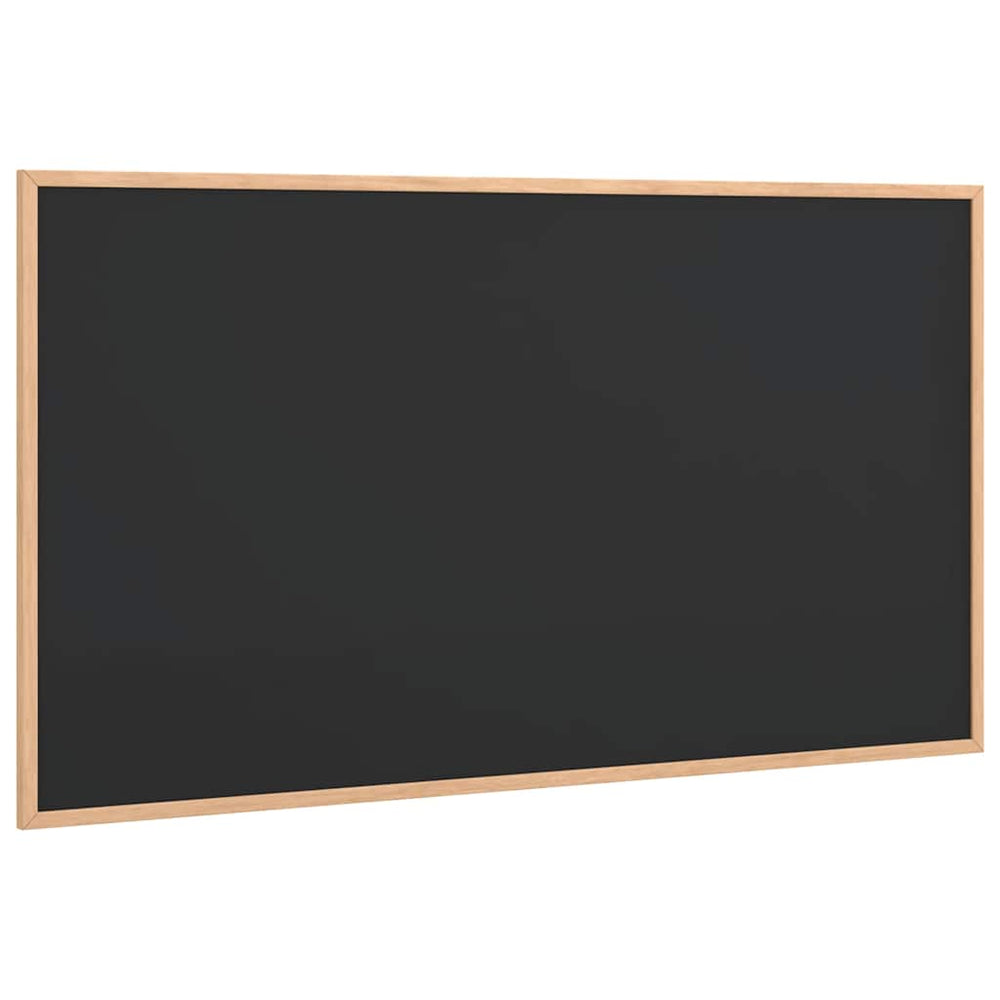 Vidaxl krijtbord met massief grenenhouten frame zwart 100x55 cm