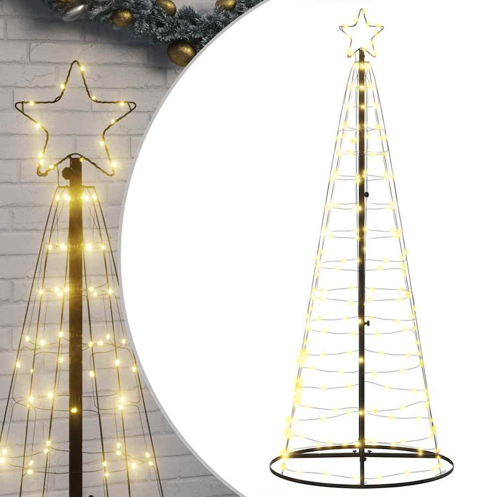 Vidaxl led-kerstboom 200 leds warm wit 180 cm