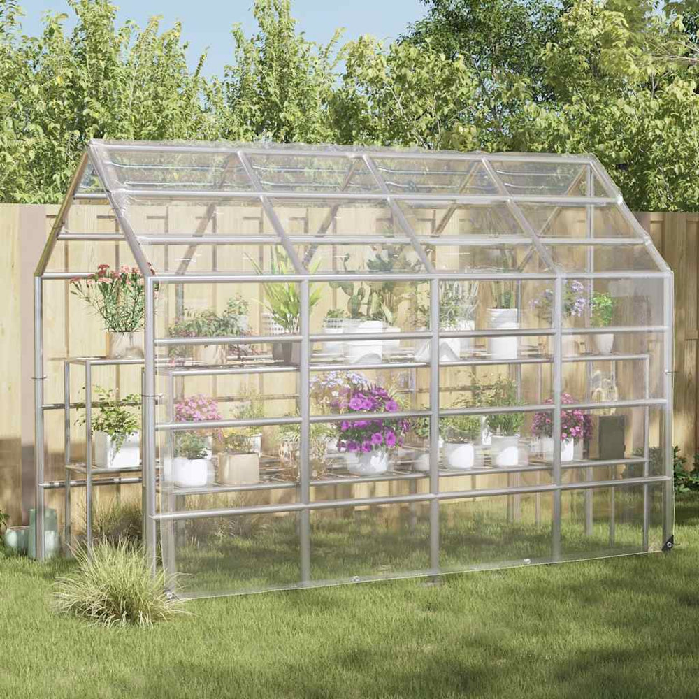 Vidaxl plantenafdekking met zeilringen 3x5 m pvc