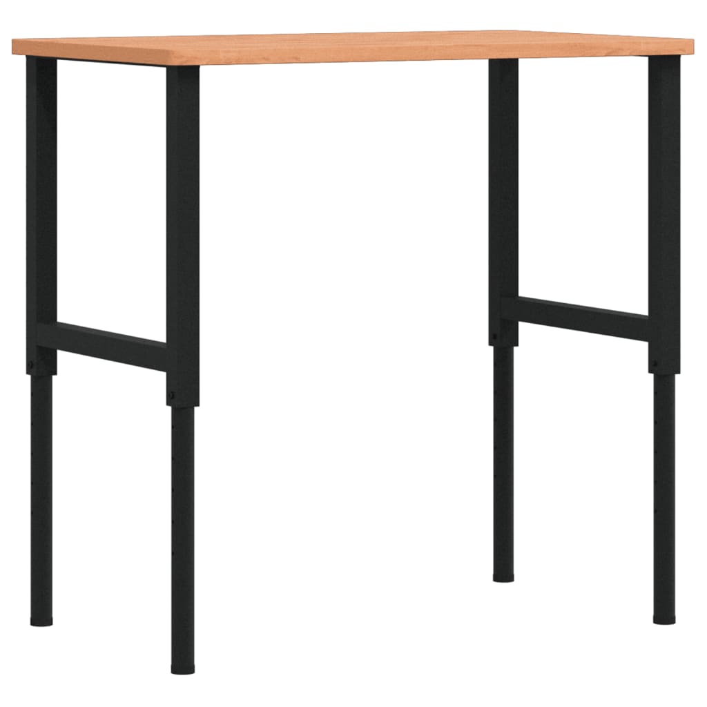 Vidaxl werkbank rechthoekig 100x60x(71,5-98) cm massief beukenhout