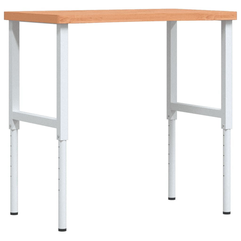 VidaXL Werkbank 100x(55-60)x(73-99,5) cm massief beukenhout