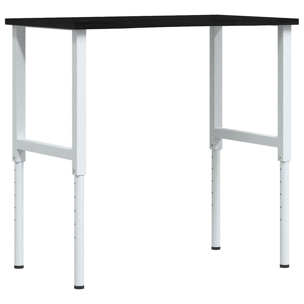 Vidaxl werkbank 100x60x(71,5-98) cm eikenhout donkerbruin