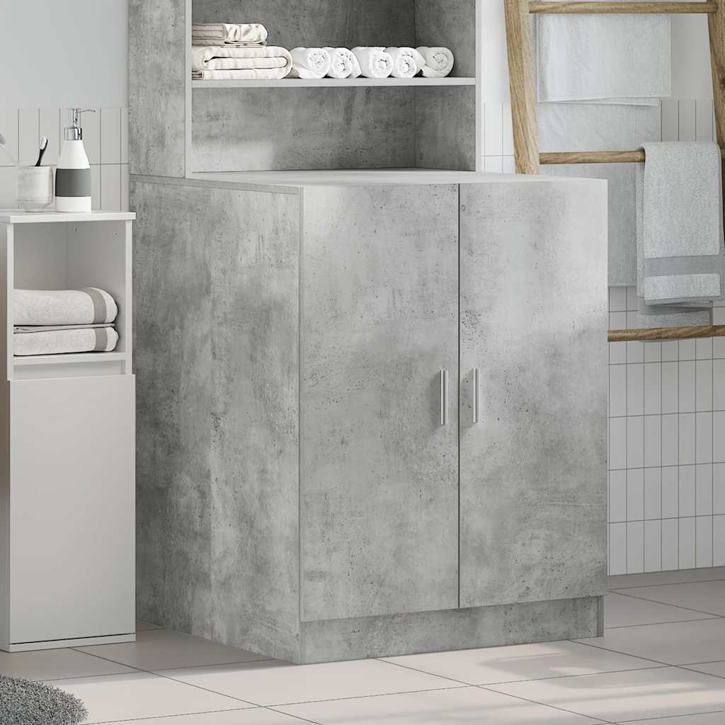 Vidaxl wasmachinekast 70,5x71,5x91,5 cm betongrijs