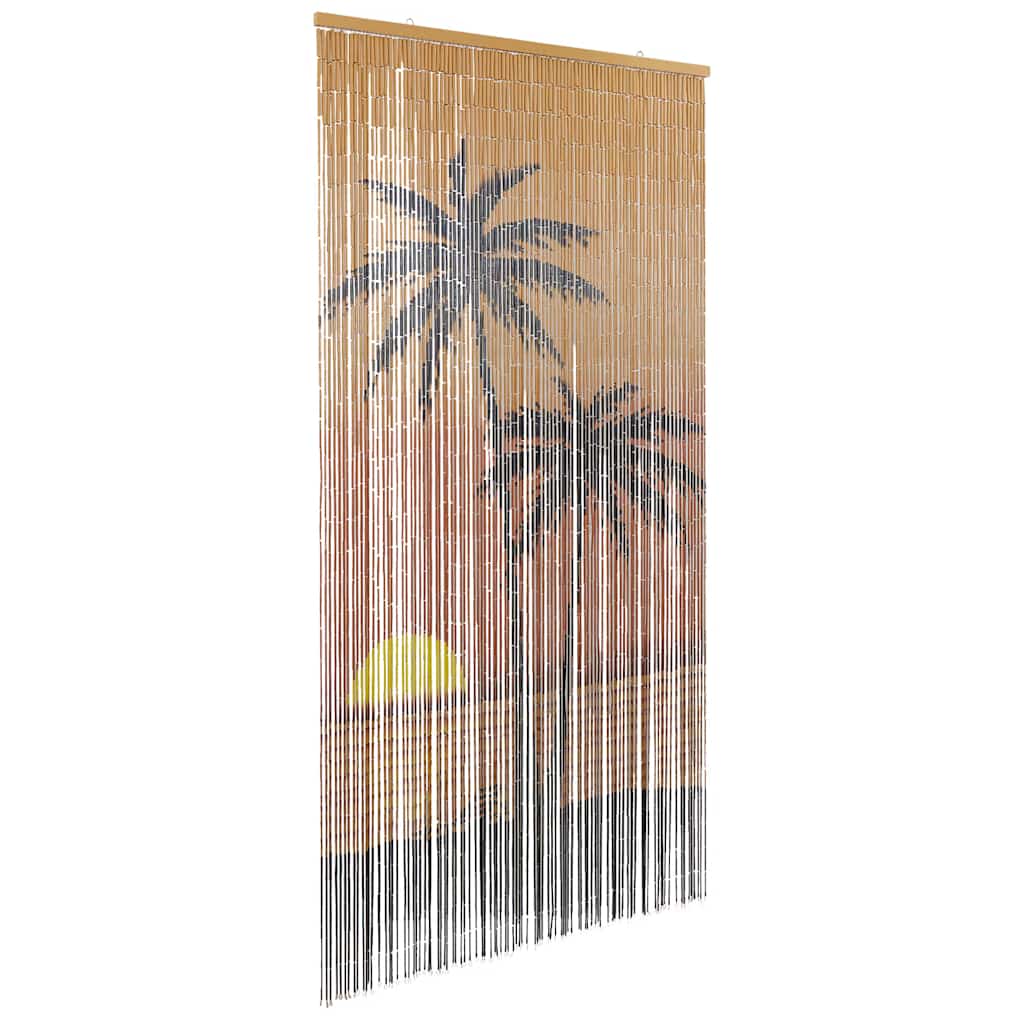 Vidaxl insectengordijn palmboom print 90x220 cm bamboe