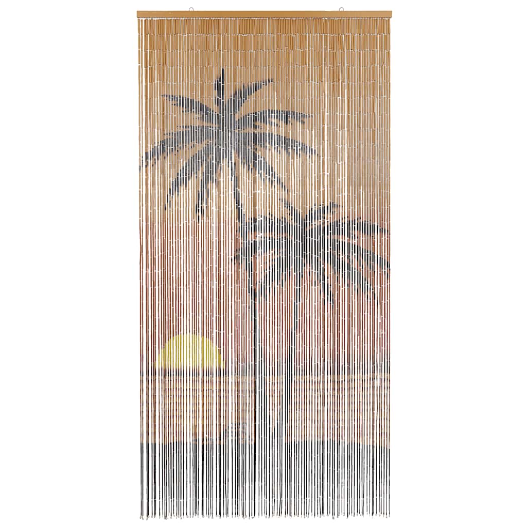 Vidaxl insectengordijn palmboom print 90x220 cm bamboe
