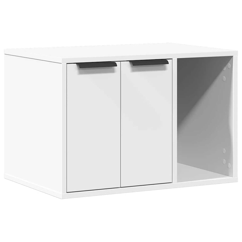 Vidaxl kattenbakkast 60x40x40 cm bewerkt hout wit