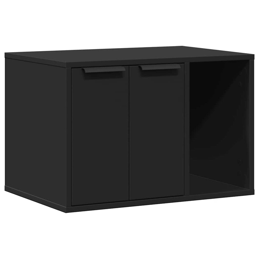 Vidaxl kattenbakkast 60x40x40 cm bewerkt hout zwart