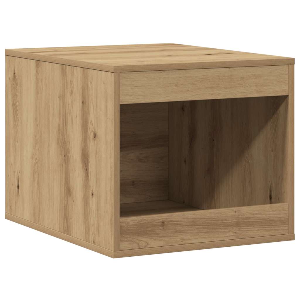 Vidaxl kattenbakkast 47x59x42 cm bewerkt hout artisanaal eikenkleurig