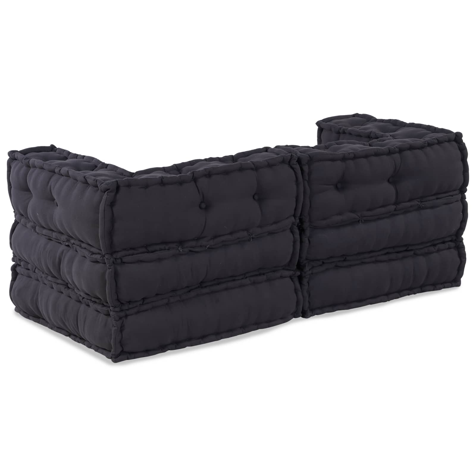 Vidaxl modulair bank 2 pcs antraciet 140 x 70 x 56 cm stof