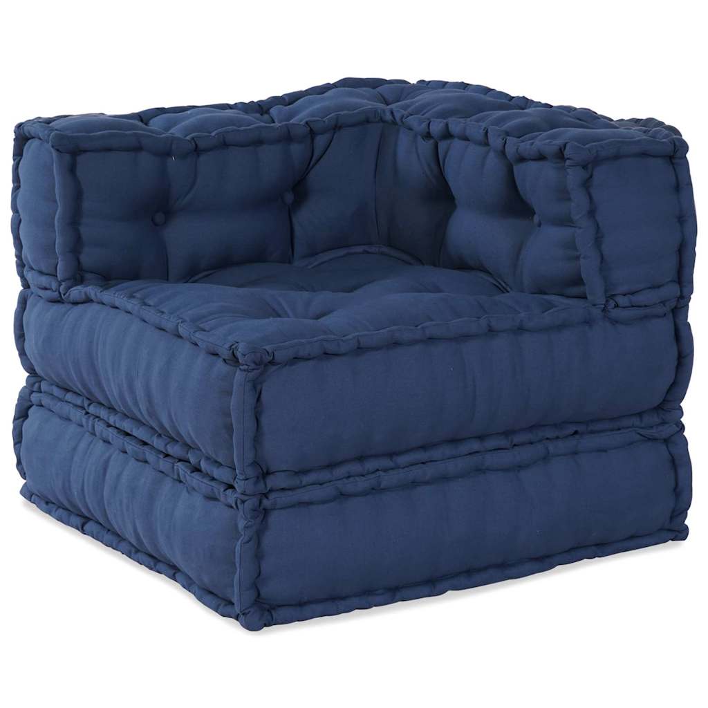 Vidaxl modulair bank 2 pcs indigo 140 x 70 x 56 cm stof