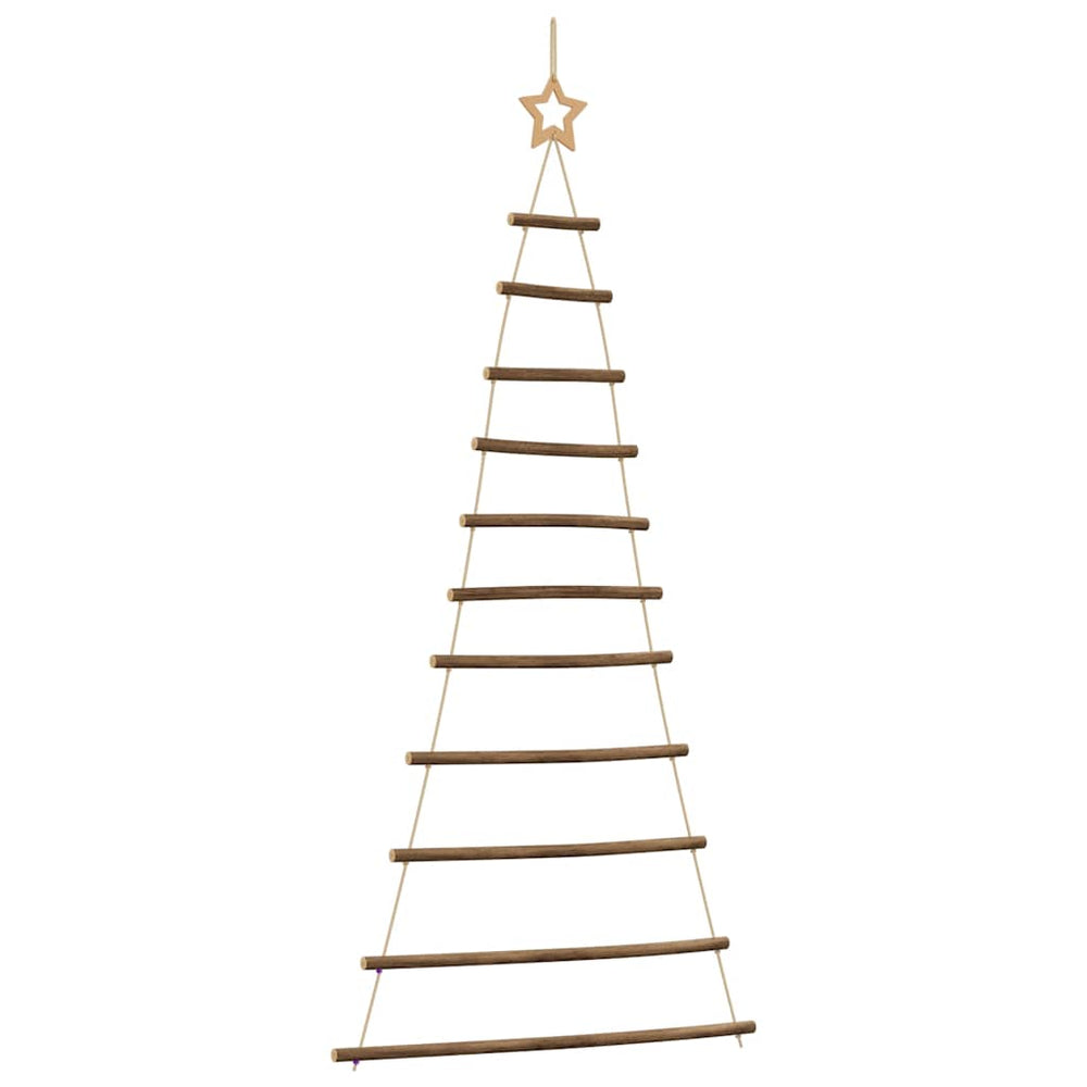 Vidaxl hangende kerstboom met topster 74x150 cm natuurlijke tak