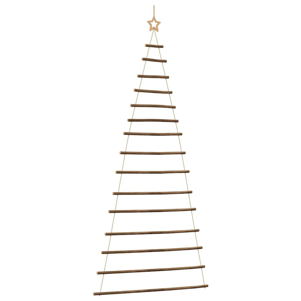 Vidaxl hangende kerstboom met topster 100x210 cm natuurlijke tak