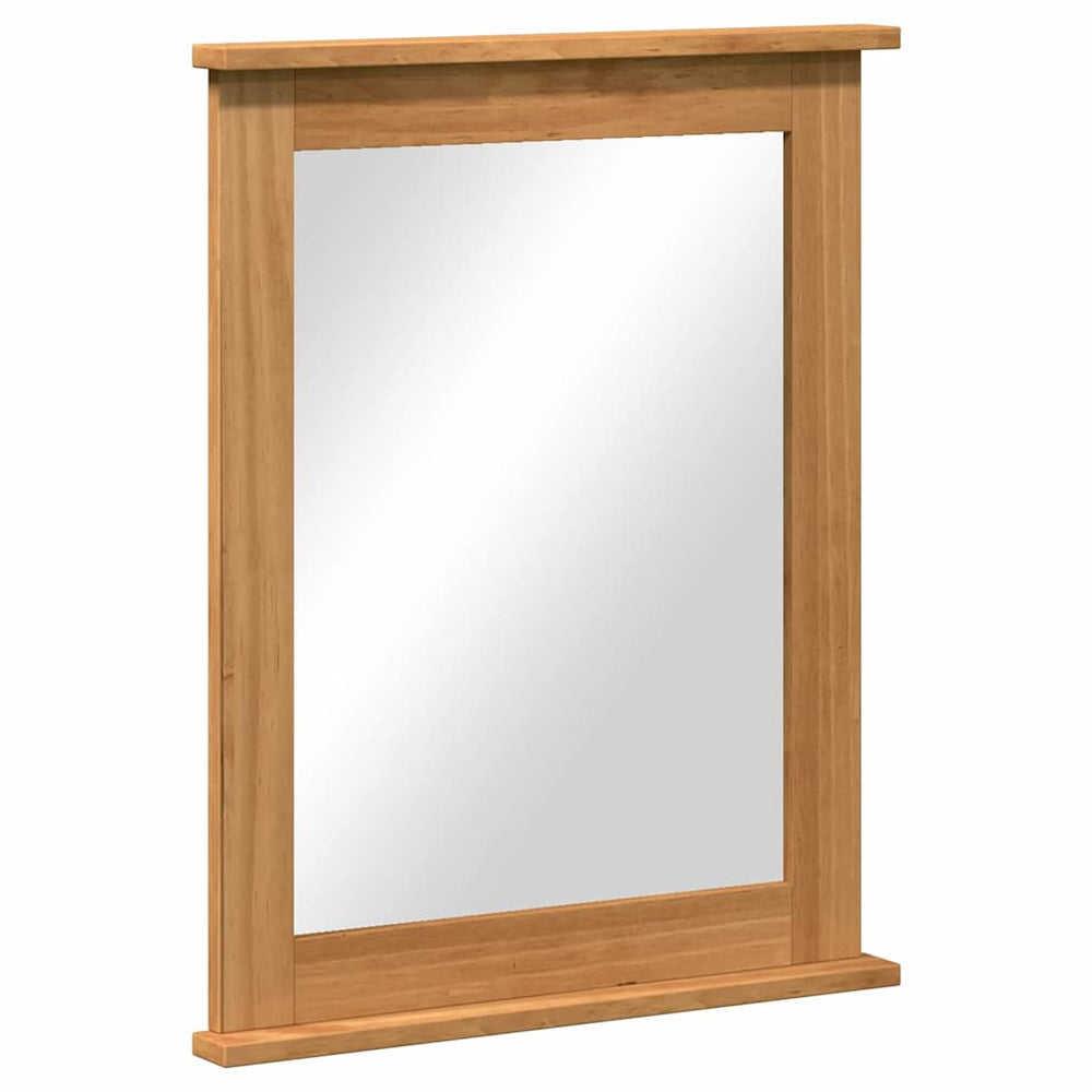 Vidaxl spiegel vigo honingbruin 55,5 x 5 x 70 cm massief grenenhout