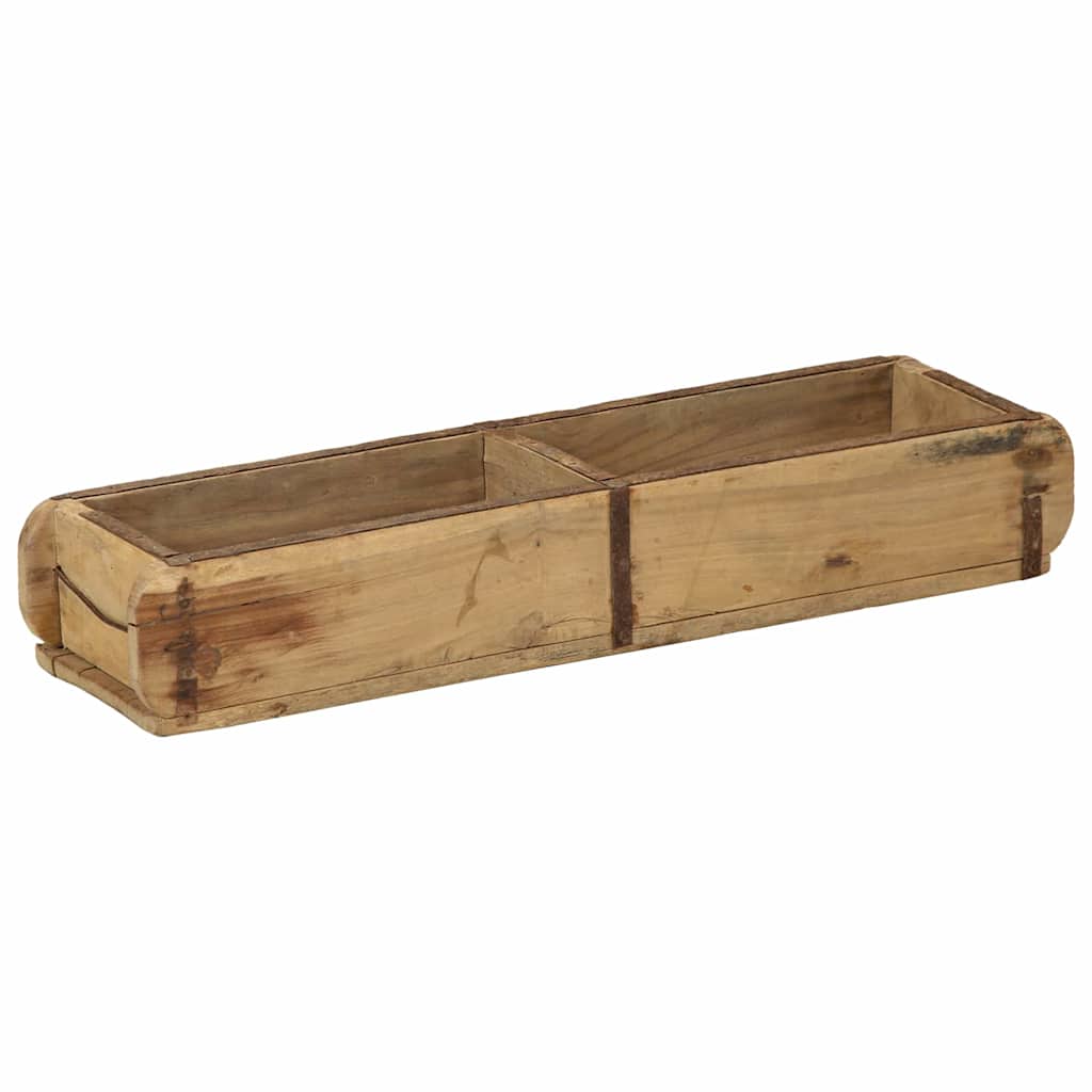 Vidaxl dienblad bruin 57 x 15 x 9 cm massief gerecycled hout