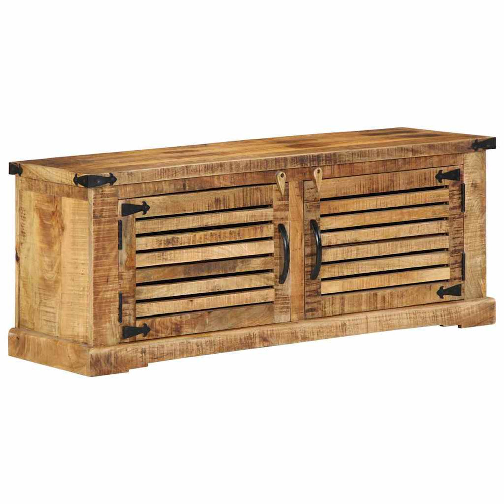Vidaxl schoenenkast bruin 110 x 38 x 45 cm massief mango hout