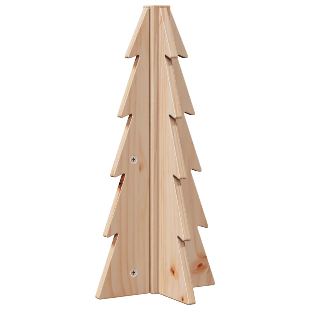 Vidaxl kerstdecoratie kerstboom 49 cm massief groenhout