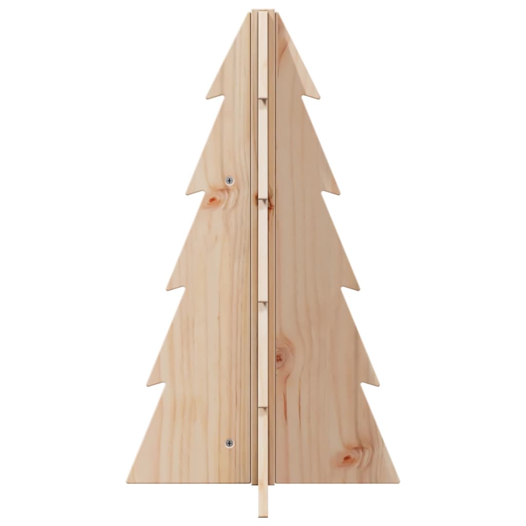 Vidaxl kerstdecoratie kerstboom 69,5 cm massief groenenhout
