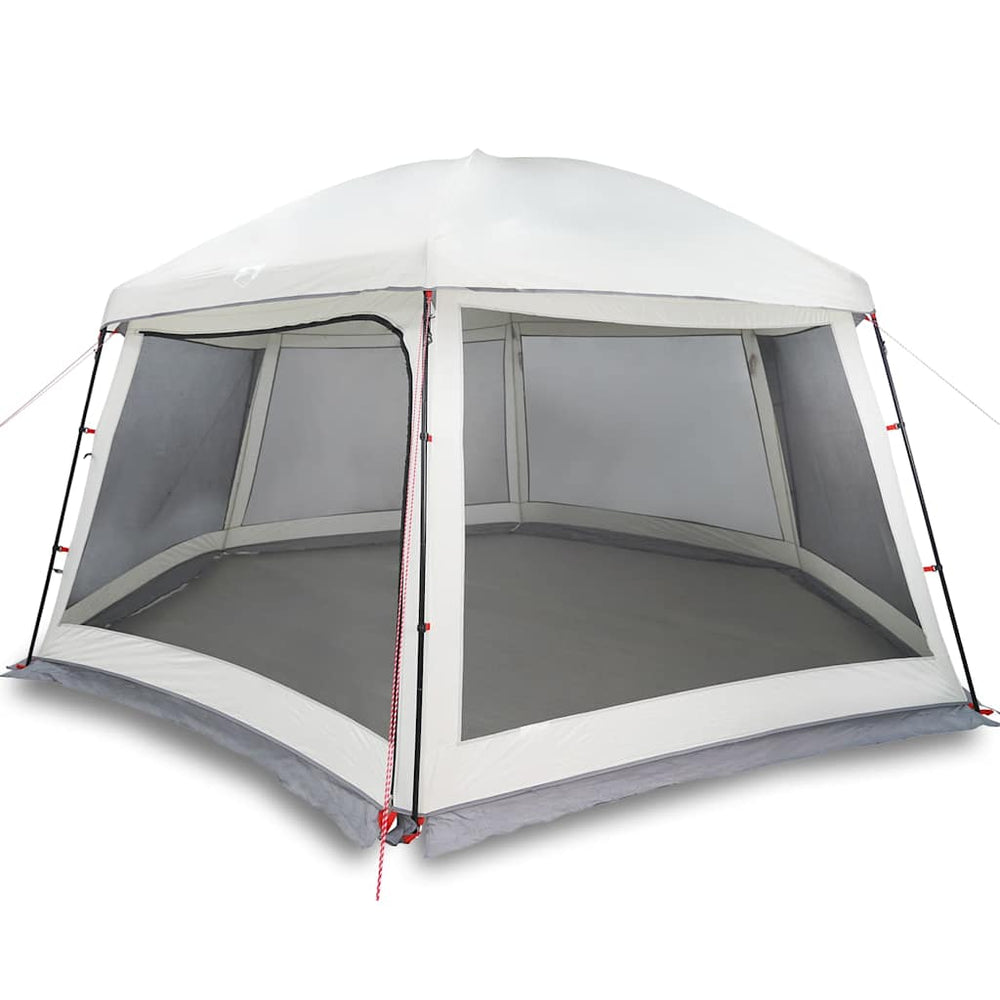 Vidaxl zwembadtent met uitneembare buiten- gaaswanden 512x458 cm grijs