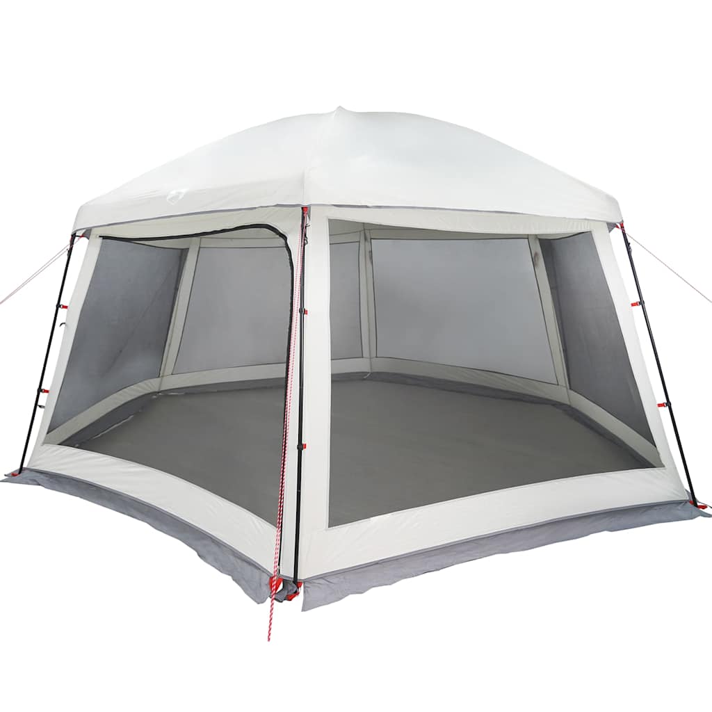 Vidaxl zwembadtent met uitneembare buiten- gaaswanden 512x458 cm grijs
