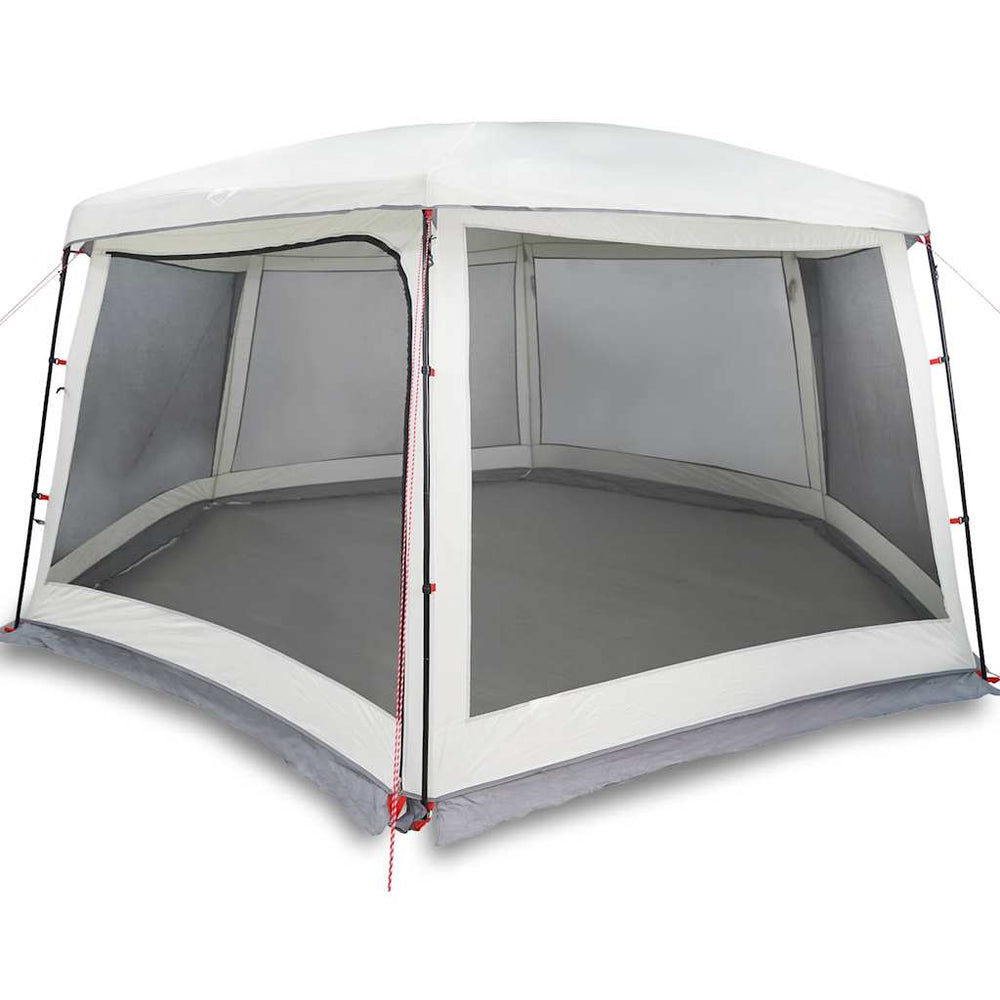 Vidaxl zwembadtent met uitneembare buiten- gaaswanden 670x590 cm grijs