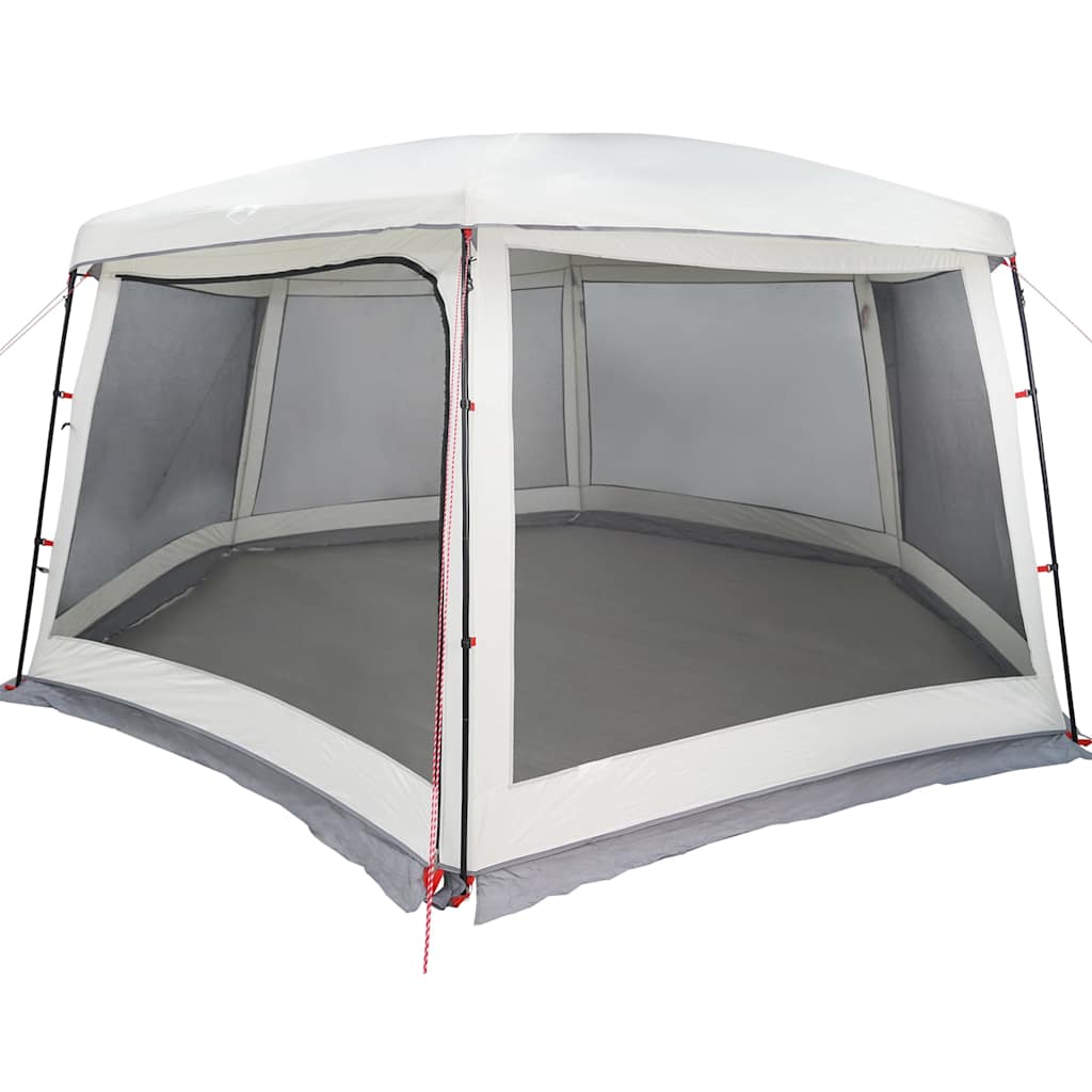 Vidaxl zwembadtent met uitneembare buiten- gaaswanden 670x590 cm grijs
