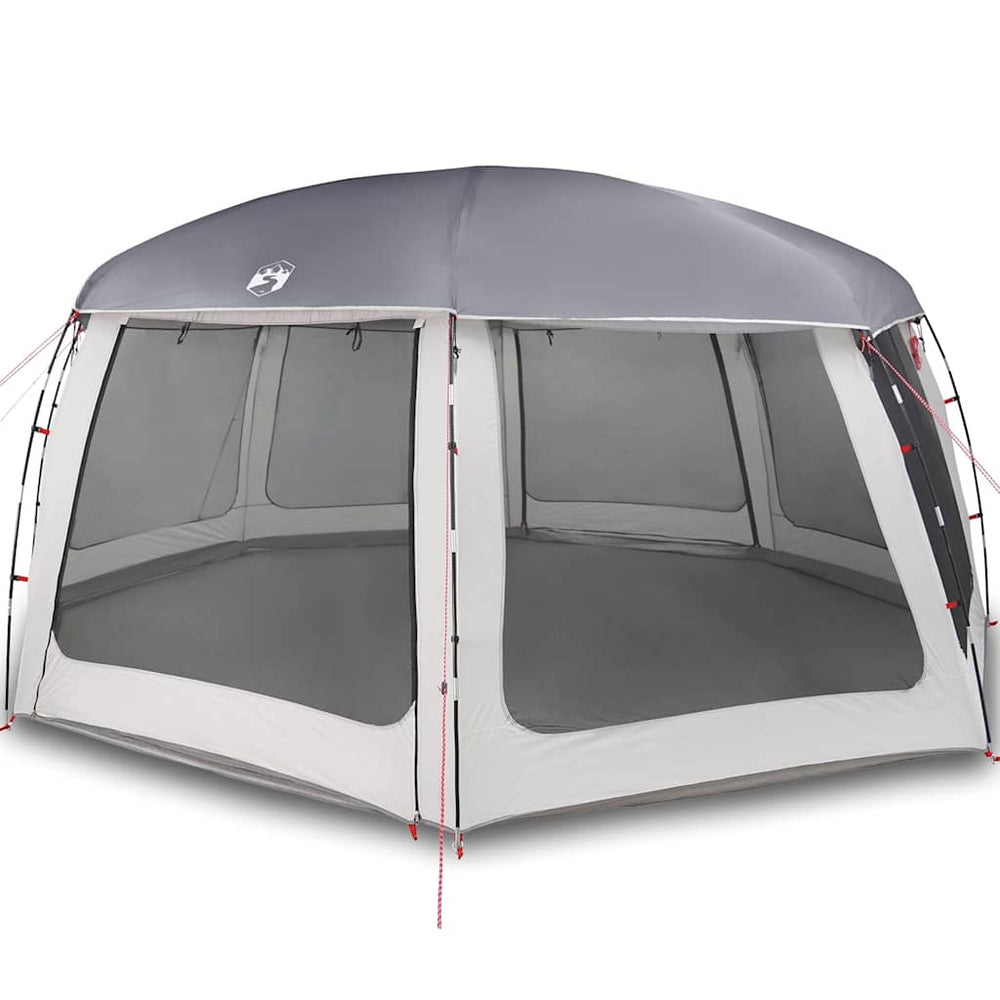 Vidaxl zwembadtent met uitneembare buiten- gaaswanden 690x690 cm grijs