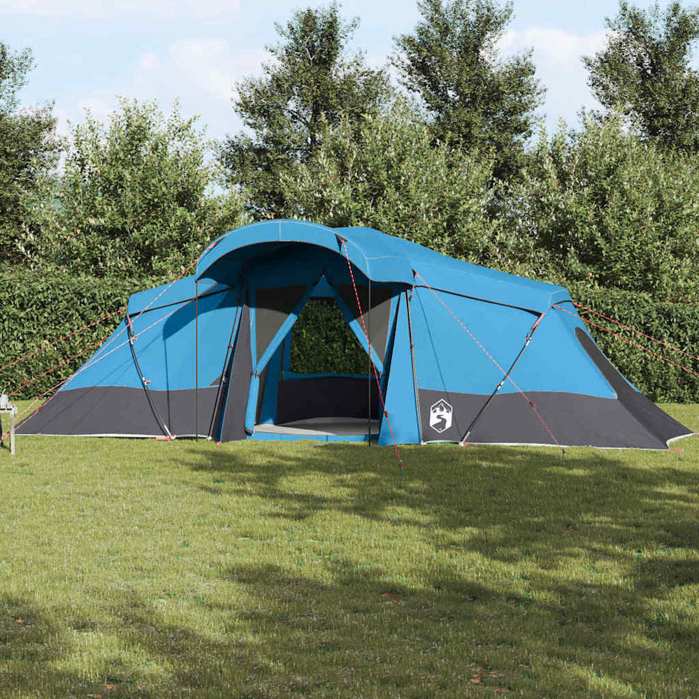 Vidaxl gezinstent met dak blauw en grijs 721 x 335 x 212 cm