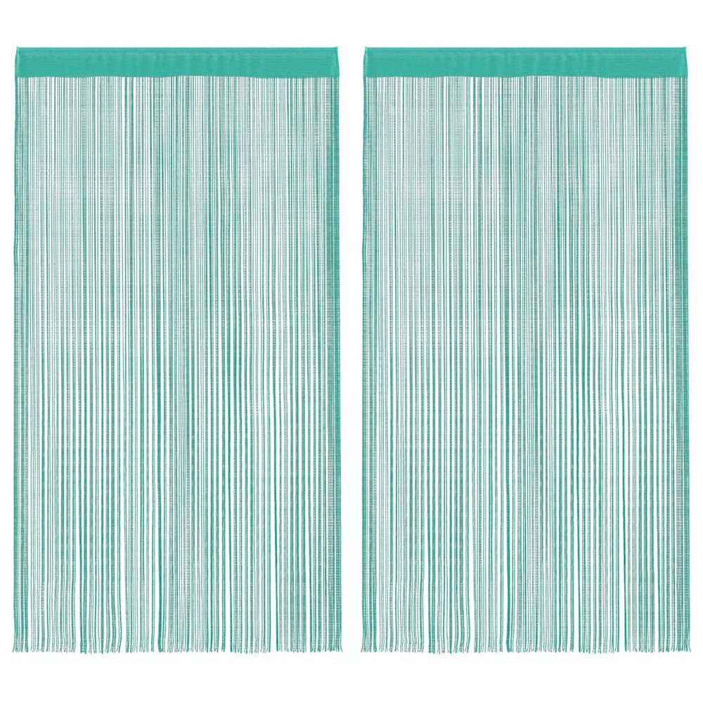 Vidaxl koordgordijnen 2 st turkoois 100x250 cm