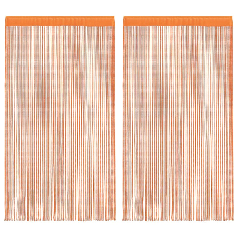 Vidaxl koordgordijnen 2 st 100x250 cm oranje