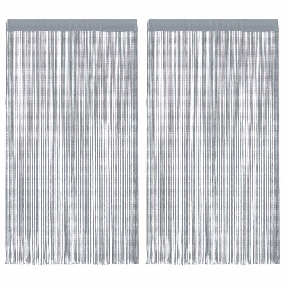 Vidaxl koordgordijnen 2 st 140x250 cm lichtgrijs